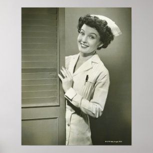 Peeping Nurse Poster