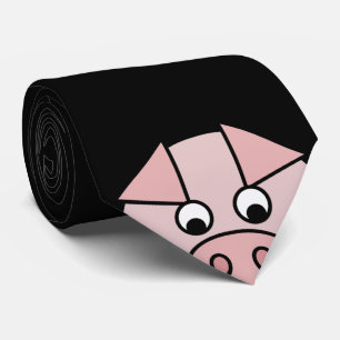 Peeping Pig Tie