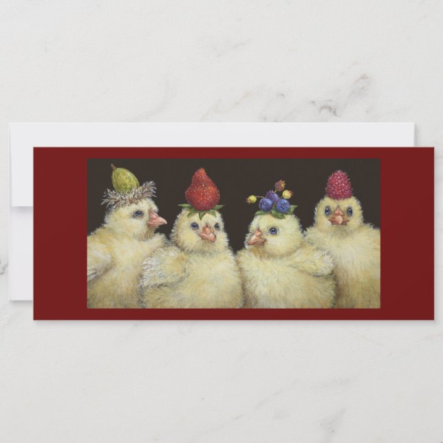 Peeps on Berry Hat Night flat card (Front)