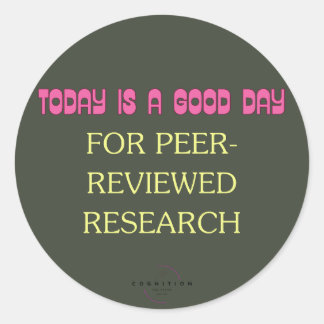Peer Reviewed Classic Round Sticker