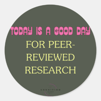 Peer Reviewed Classic Round Sticker
