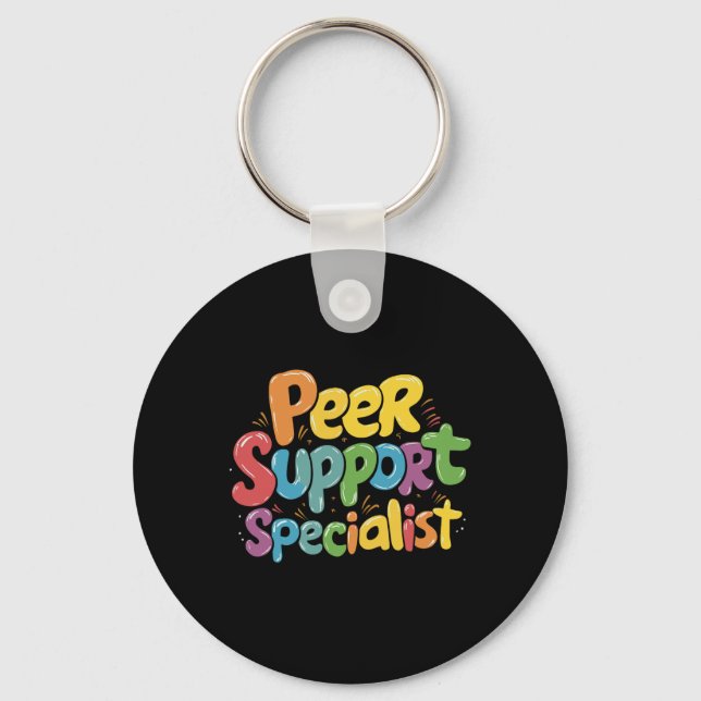 Peer Support Specialist _6  Key Ring (Front)