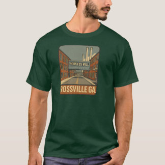 Peerless Mill Rossville GA Retro Vintage T-Shirt