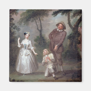 Peg Woffington as Rosalind with Celia and Touchsto Magnet