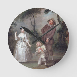 Peg Woffington as Rosalind with Celia and Touchsto Round Clock