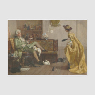 Peg Woffington Visiting An Eccentric Cat Lover Tissue Paper