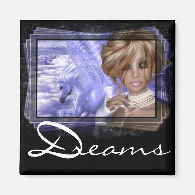 Pegagus & Fairy - Fantasy Product Line Magnet (Front)