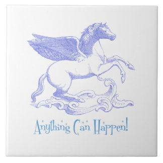 Pegasus "Anything Can Happen!" Ceramic Tile