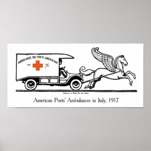 Pegasus At Work For The Allies -- WWI Poster