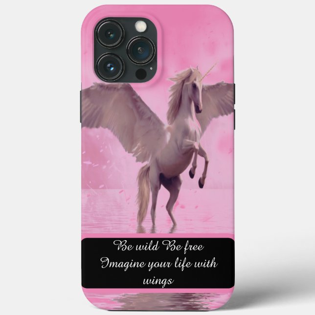 Pegasus Be wild Be free  Case-Mate iPhone Case (Back)