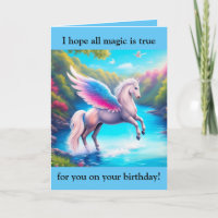Pegasus Birthday Card