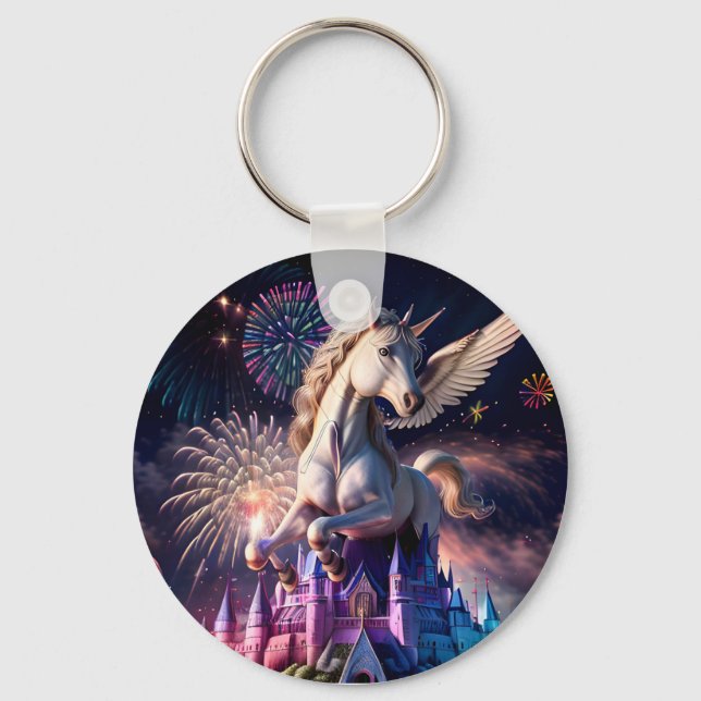 Pegasus Castle One Key Ring (Front)