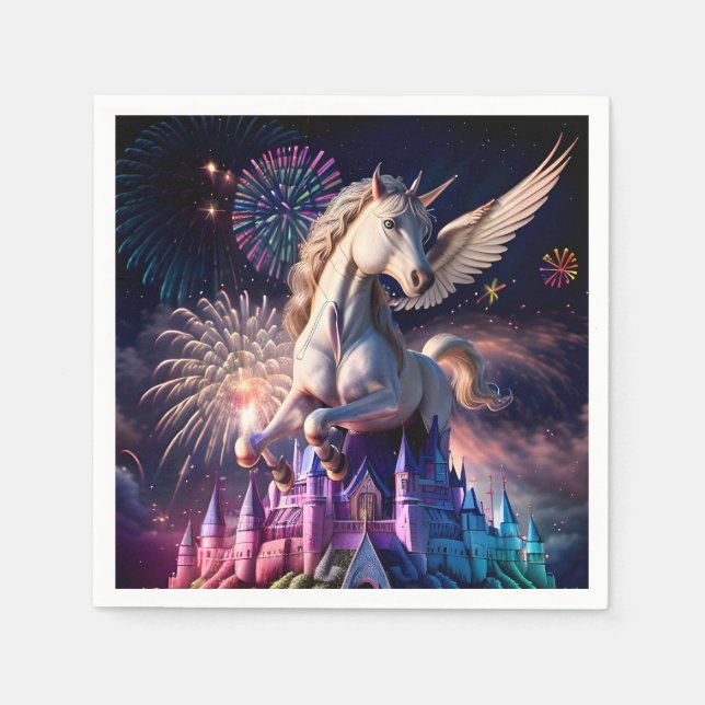 Pegasus Castle One Napkin (Front)