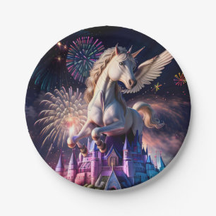 Pegasus Castle One Paper Plate