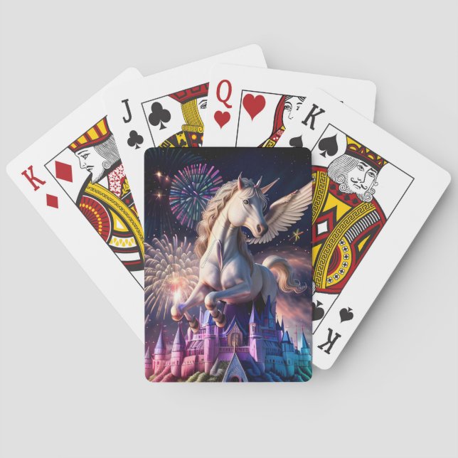 Pegasus Castle One Playing Cards (Back)