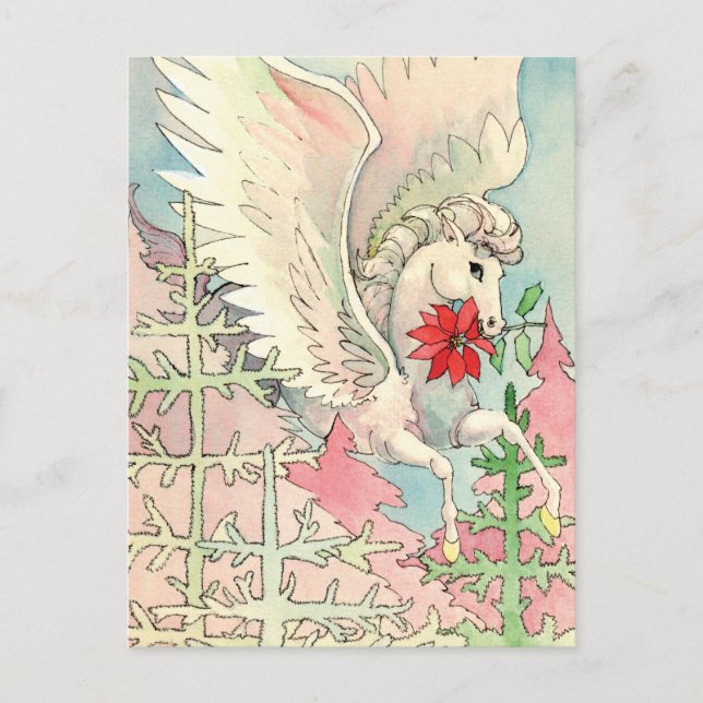 Pegasus Christmas Holiday Postcard (Front)