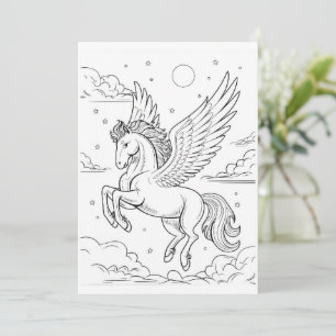 Pegasus   Color Your Own Greeting