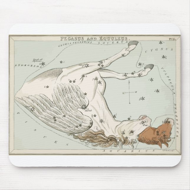 Pegasus - Constellation - Horoscope - Zodiac Mouse Pad (Front)