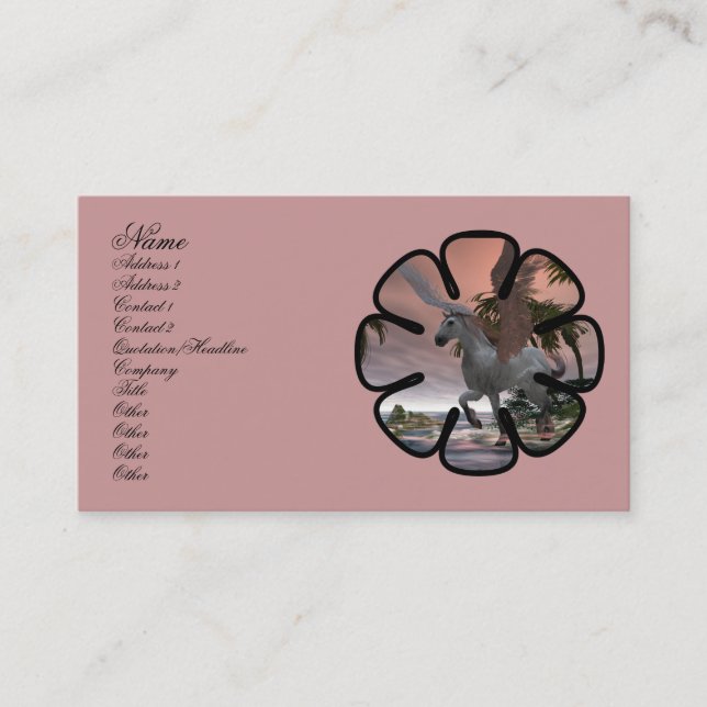 Pegasus Cove Profile Card (Front)