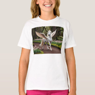 Pegasus Filly on Forest Walk T-Shirt