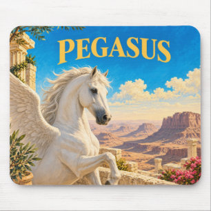 Pegasus, Gothic Fantasy Monster Mouse Pad