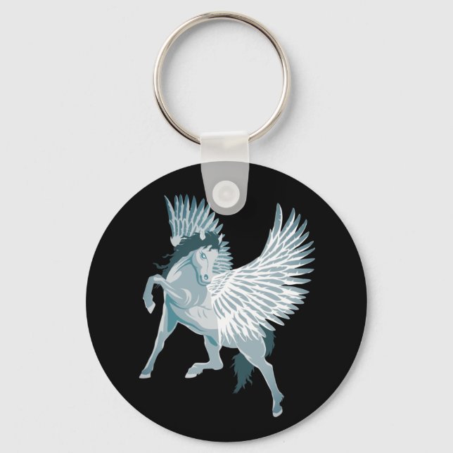 Pegasus Greek Mythology Winged Horse Key Ring (Front)