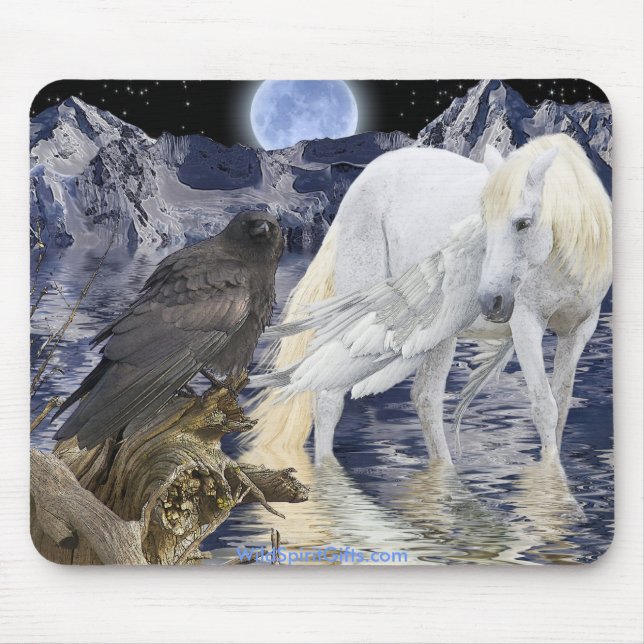 PEGASUS II (& Raven) Fantasy Collection Mouse Pad (Front)