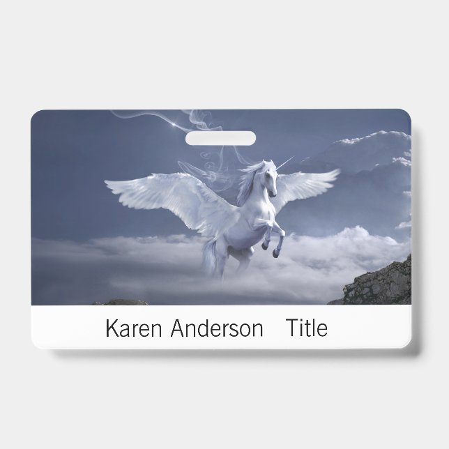 Pegasus in Flight   ID Badge (Front)
