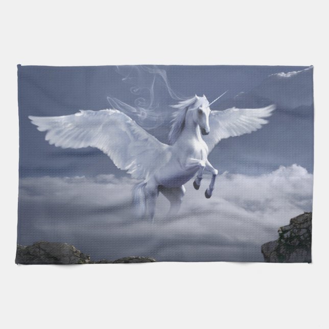 Pegasus in flight     tea towel (Horizontal)