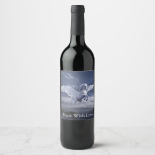 Pegasus in Flight Wine Label