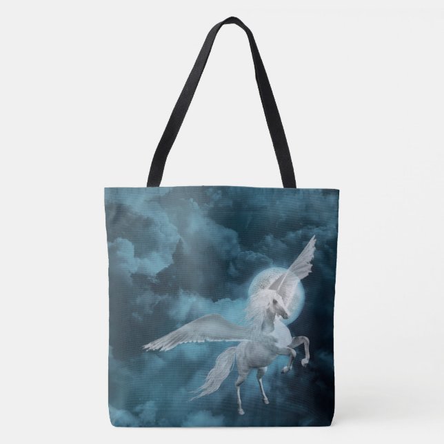 Pegasus in moonlight tote bag (Front)