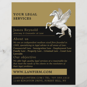 Pegasus, Legal Services Advertising Flyer