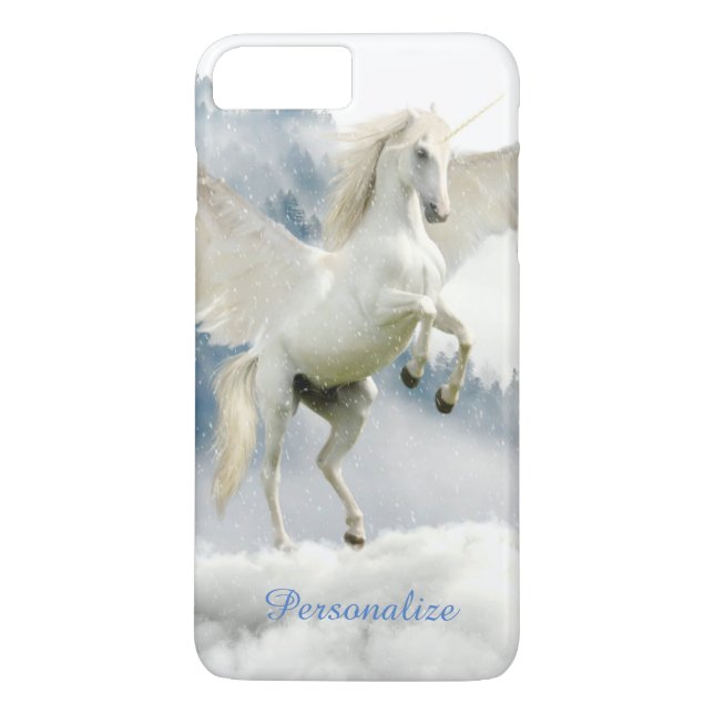 Pegasus Mythical Unicorn Flying Horse Personalise Case-Mate iPhone Case (Back)