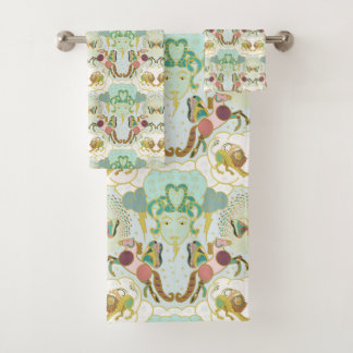 Pegasus Mythomorphosis With Medusa and Chimera Bath Towel Set