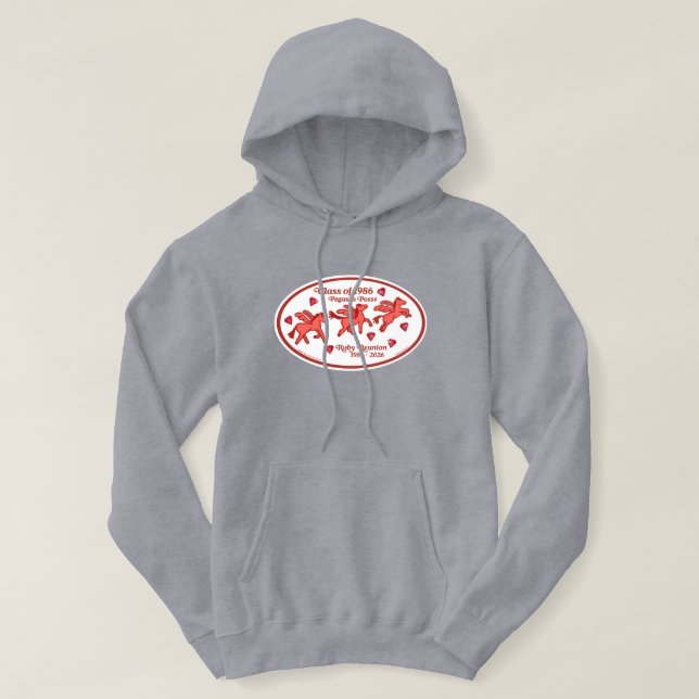 Pegasus Posse Ruby Reunion Hoodie (Design Front)