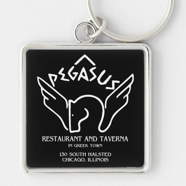 Pegasus Restaurant and Taverna, Chicago, IL Key Ring (Front)