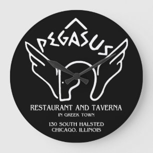 Pegasus Restaurant and Taverna, Chicago, IL Large Clock