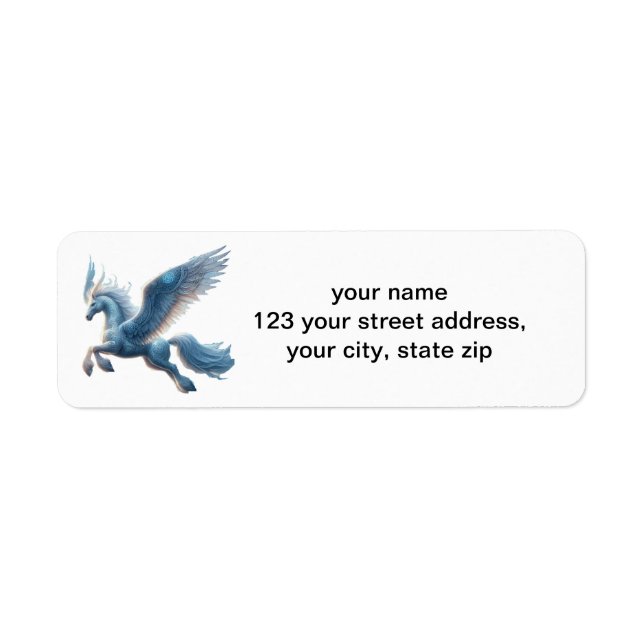 Pegasus  return address label (Front)