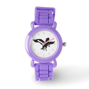 Pegasus silhouette - Choose background colour Watch