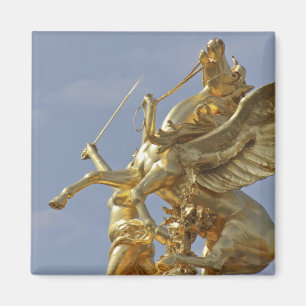 Pegasus statue at the Pont Alexander III bridge Magnet