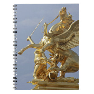 Pegasus statue at the Pont Alexander III bridge Notebook