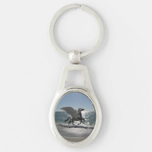 Pegasus Taking Flight Key Ring
