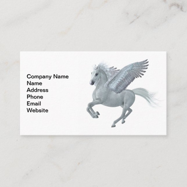 Pegasus Taking Off Business Card (Front)