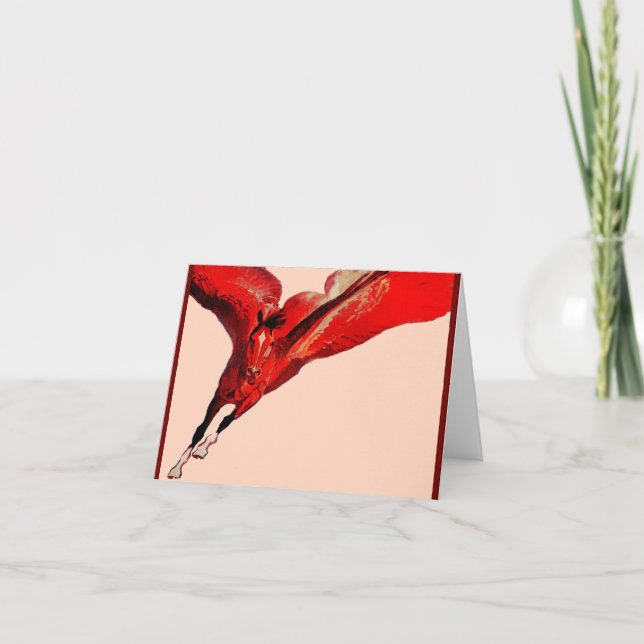 Pegasus the flying horse note card (Front)