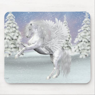 Pegasus, the winged horse. mouse pad