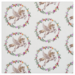 Pegasus the Winged Horse of Greek Mythology Fabric