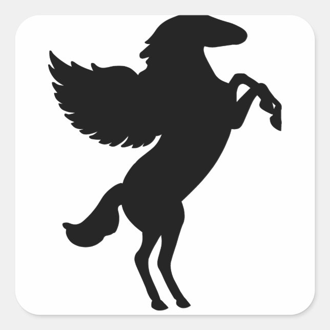 Pegasus the Winged Horse Square Sticker (Front)