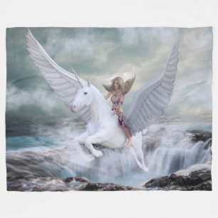 Pegasus Unicorn Fleece Blanket