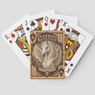 Pegasus, Vintage Circus Monsters Playing Cards