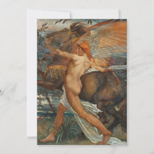Pegasus   Walter Crane Card